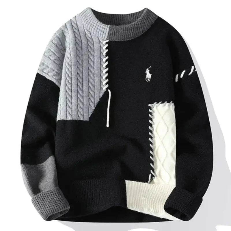 Casual Patchwork Sweater - Last Units Gratti Paris