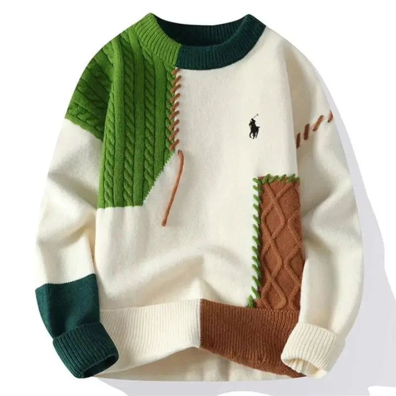 Casual Patchwork Sweater - Last Units Gratti Paris