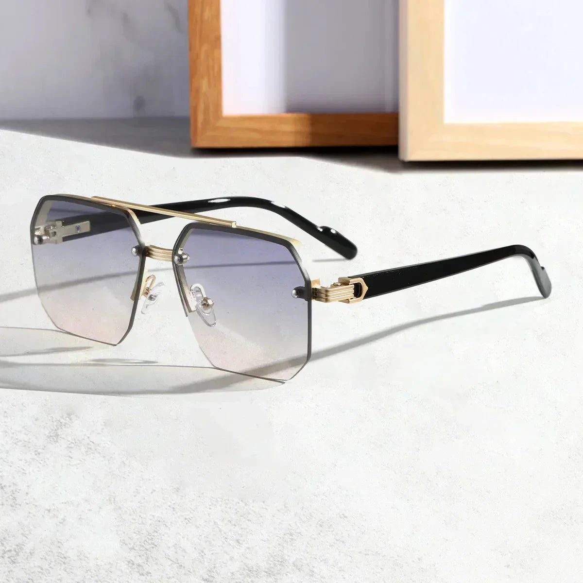 Nova Polarized Sunglasses | Free Gift Gratti Official Gold Pink
