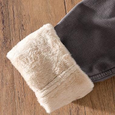 Herren Cordjacke mit Fleecefutter | Warme Winterjacke lässig braun [ Herrenkollektion - Jacken - Langarmhemden ] 202 - Herren Cordjacke mit Fleecefutter Gratti Offiziell 