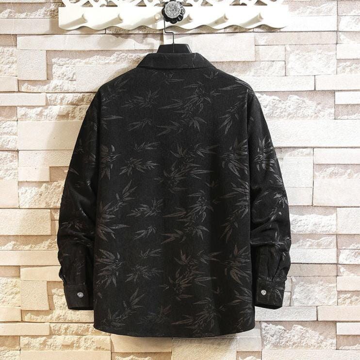 Herren Cordjacke mit Muster | Lässiges Cordhemd als Übergangsjacke braun [ Herrenkollektion - Jacken - Langarmhemden ] 193 - Herren Cordjacke mit Muster Gratti Offiziell 