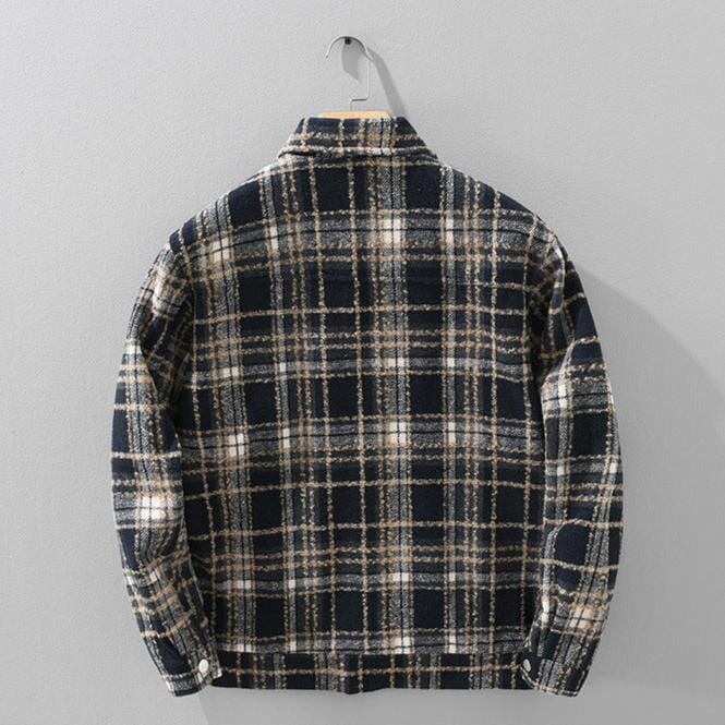 Herren Karojacke Vintage | Warme Flanelljacke mit Brusttaschen [ Herrenkollektion - Jacken - Langarmhemden ] 201 - Herren Karojacke Vintage Gratti Offiziell 