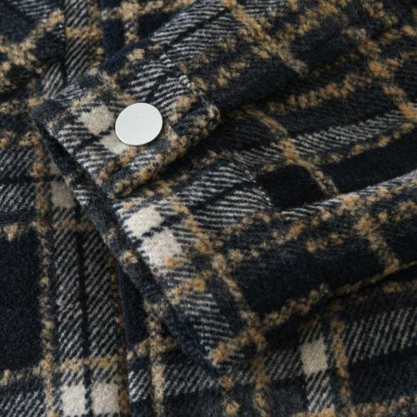 Herren Karojacke Vintage | Warme Flanelljacke mit Brusttaschen [ Herrenkollektion - Jacken - Langarmhemden ] 201 - Herren Karojacke Vintage Gratti Offiziell 