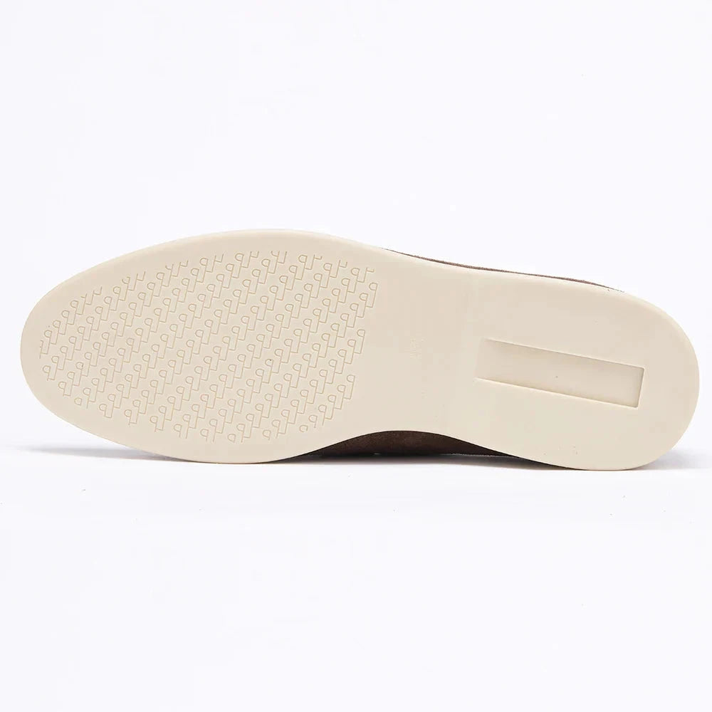 Herren Loafer Wildleder | Bequeme Slipper in Beige [ Herrenkollektion - Schuhe - Elegante Schuhe ] 46 - Herren Loafer Wildleder Gratti Paris 
