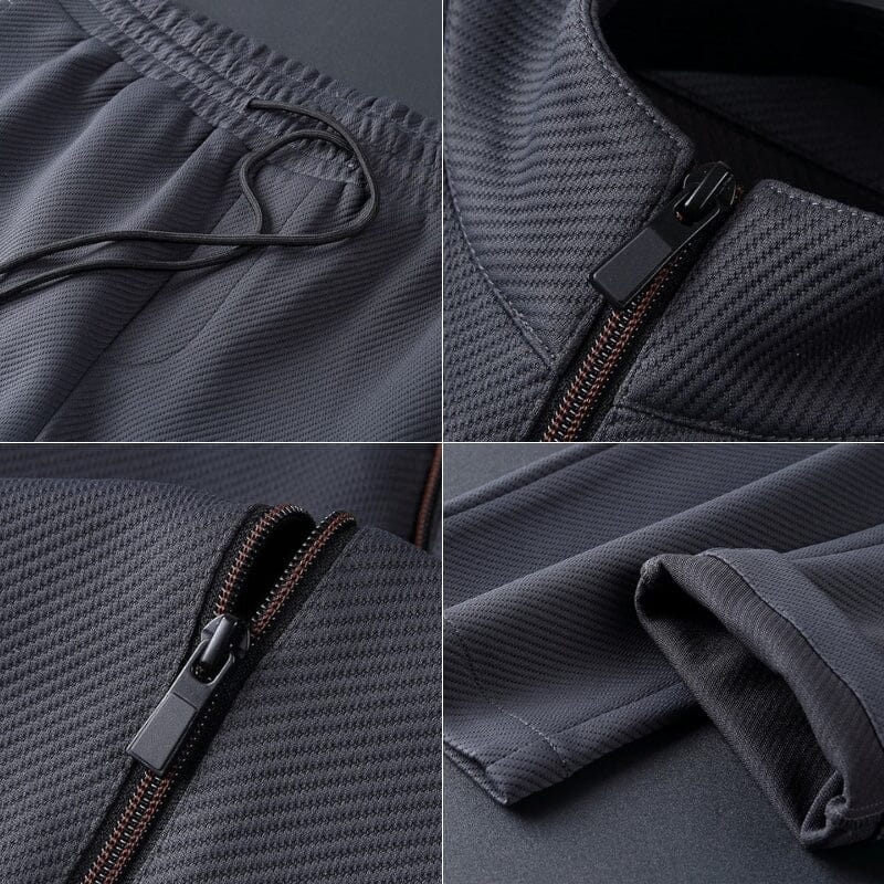 Herren Premium Trainingsanzug | Moderner Jogginganzug Slim Fit [ Herrenkollektion - Jacken] 44 - Herren Premium Trainingsanzug Gratti Paris 