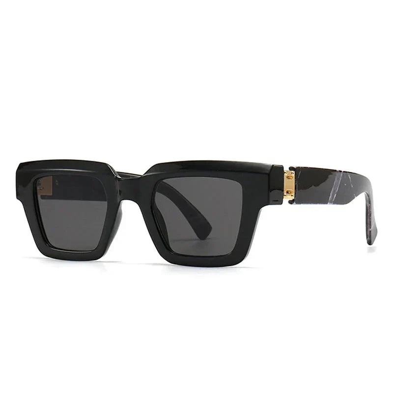 Herren Sonnenbrille quadratisch | Designer Luxus Sonnenbrille beige-lila [ Herrenkollektion - Sonnenbrille - Freizeitbrille ] 238 -Herren Sonnenbrille quadratisch Gratti Offiziell 