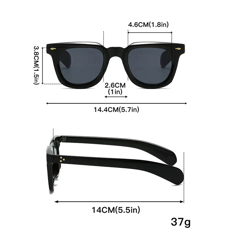 Herren Sonnenbrille Retro | Schildpatt Brille mit gelben Gläsern [ Herrenkollektion - Sonnenbrille - Freizeitbrille ] 227 - Herren Sonnenbrille Retro Gratti Offiziell 