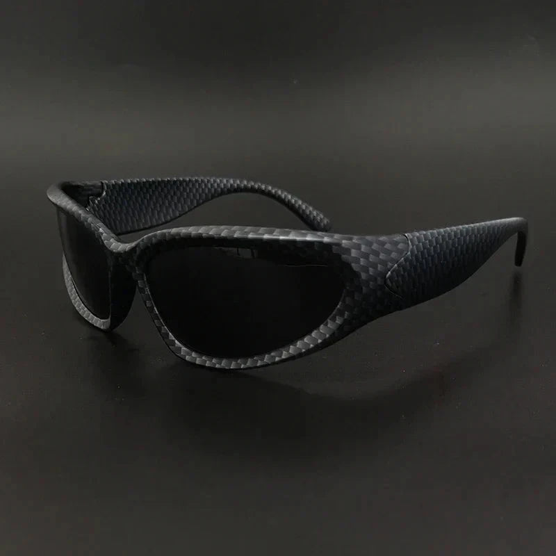 Herren Sport Sonnenbrille Karbon | Wrap-around Brille in Carbon-Optik [ Herrenkollektion - Sonnenbrille - Freizeitbrille ] 239 - Herren Sport Sonnenbrille Karbon Gratti Offiziell Kohlefaser 
