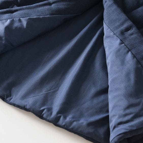 Herren Steppjacke Baumwolle | Lässige Jacke mit Stehkragen dunkelblau [ Herrenkollektion - Jacken - Langarmhemden ] 211 - Herren Steppjacke Baumwolle Gratti Offiziell 