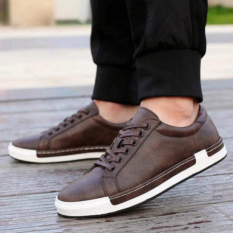 Herren Veloursleder Schuhe | Lässige Leder Sneaker braun [ Herrenkollektion - Schuhe - Turnschuhe ] 259 - Herren Veloursleder Schuhe Gratti Offiziell Braun 10.5 