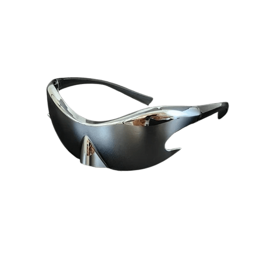 Herren Visierbrille verspiegelt | Futuristische Sport Sonnenbrille silber [ Herrenkollektion - Sonnenbrille - Freizeitbrille ] 243 - Herren Visierbrille verspiegelt Gratti Offiziell 