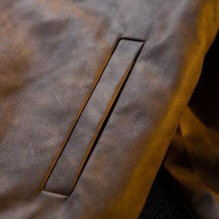 Herren Wildlederjacke | Braune Bomberjacke Blouson-Stil [ Herrenkollektion - Jacken - Langarmhemden ] 206 - Herren Wildlederjacke Gratti Offiziell 