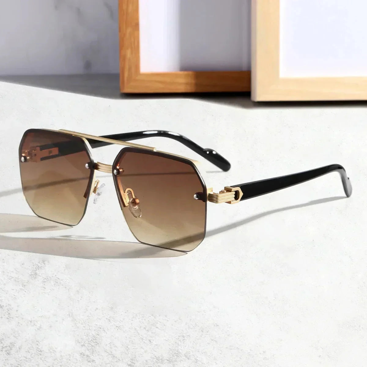 Nova Polarized Sunglasses | Free Gift Gratti Official Gold Brown 